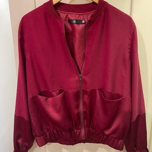 Red Bomber jacket